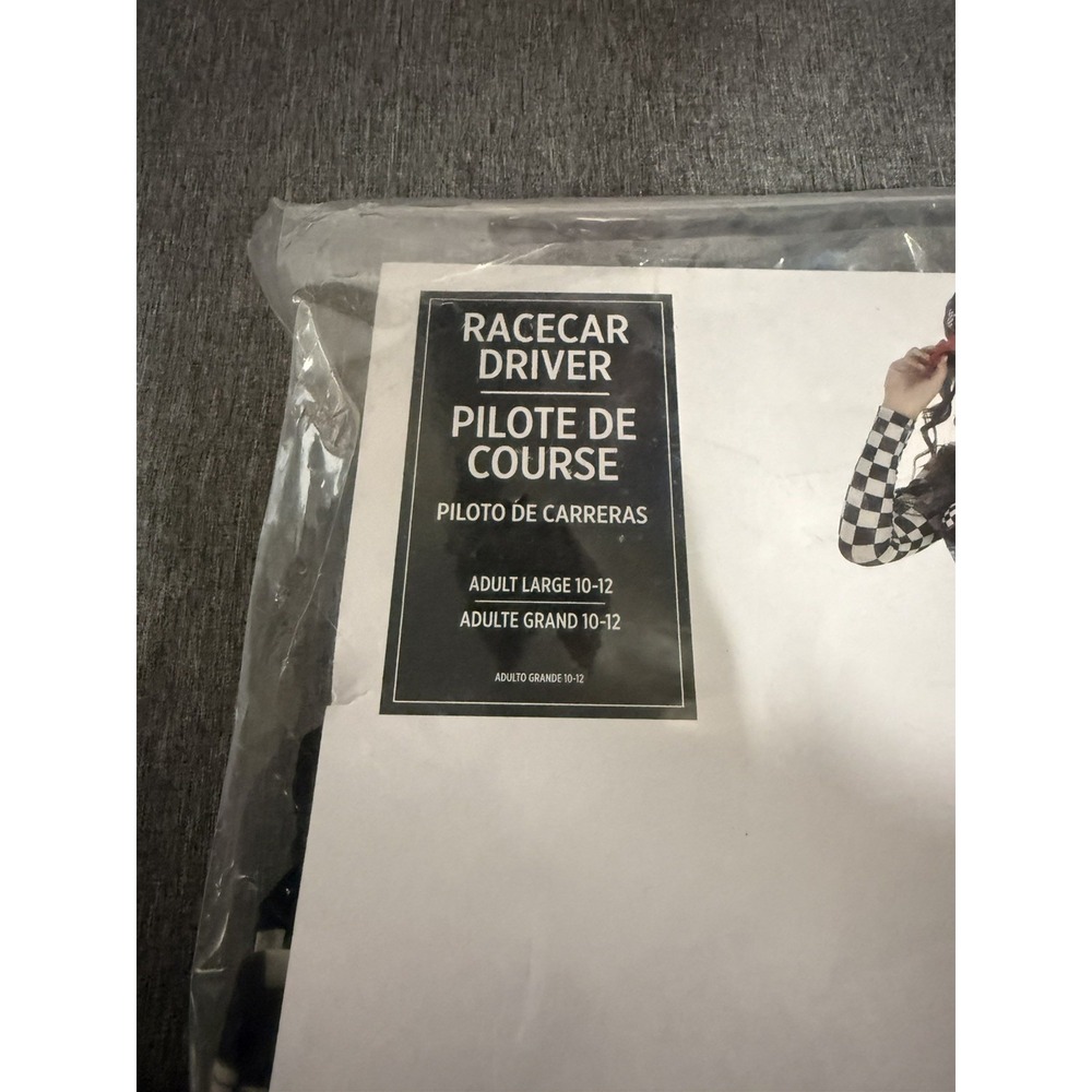 Women's Sexy Racecar Driver  Costume/ Adult L 10-12 Halloween Party - Picture 3 of 3
